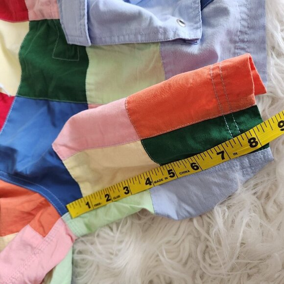 Cremieux Men's Medium Colorblock Patchwork Board Shorts Cargo Pockets Swimwear - Picture 10 of 13